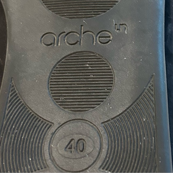 Arche Piaoko Black Nubuck Leather Loafers Minimalist Slip-On Flats 40 / 9 - Picture 9 of 9